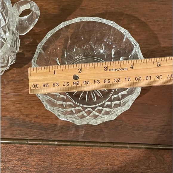 Vintage Val St. Lambert Imperial Crystal Cream and Sugar - Picture 12 of 13